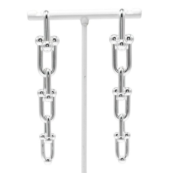 TIFFANY & CO. Silver Earrings - Picture 1 of 8